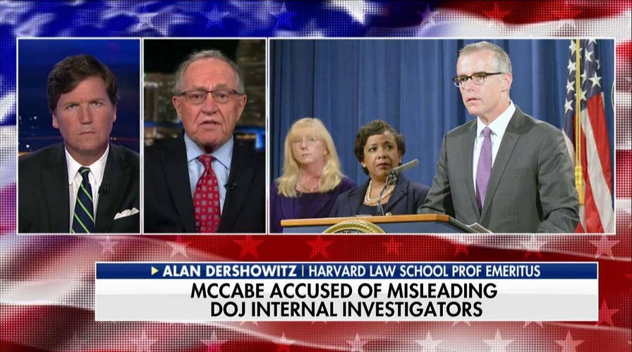 Dershowitz on McCabe Firing