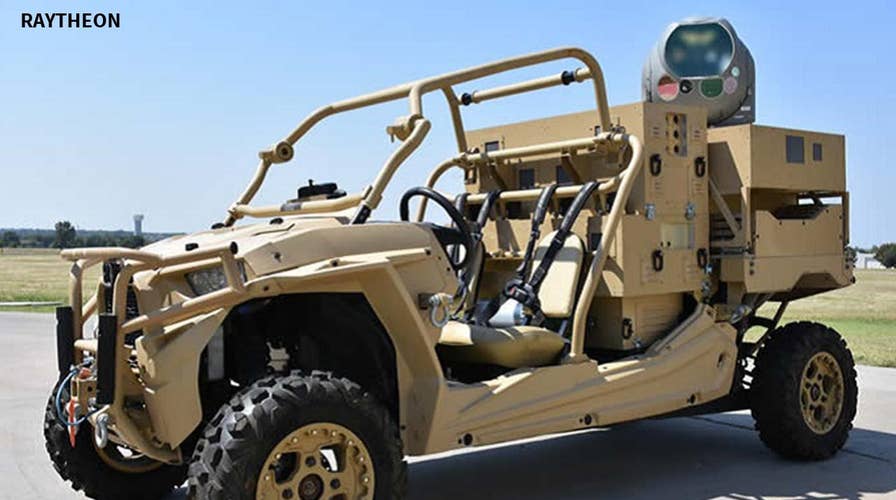 Military ATVs equipped with lasers help troops on the battlefield