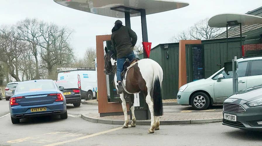 Man denied McDonald’s for horsing around?