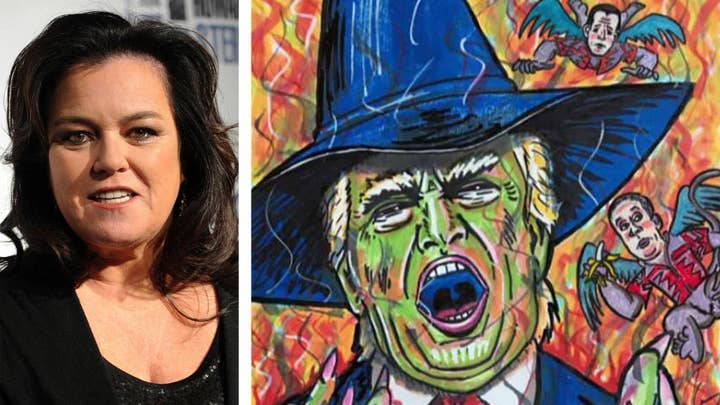 Rosie O'Donnell paints Trump portraits as way to cope