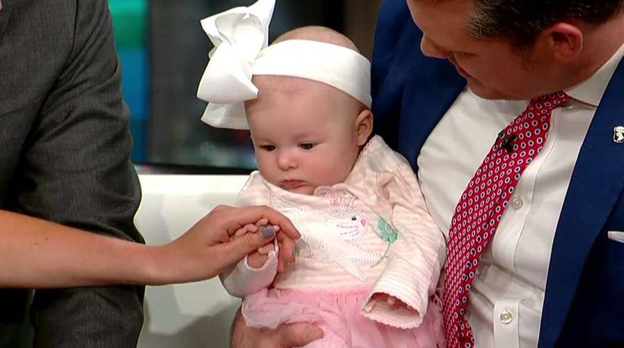 Abby Huntsman's baby comes back to work with mom