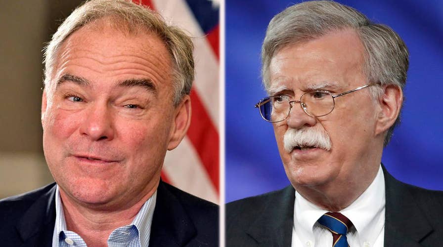 Kaine: Bolton may have problems getting security clearance 