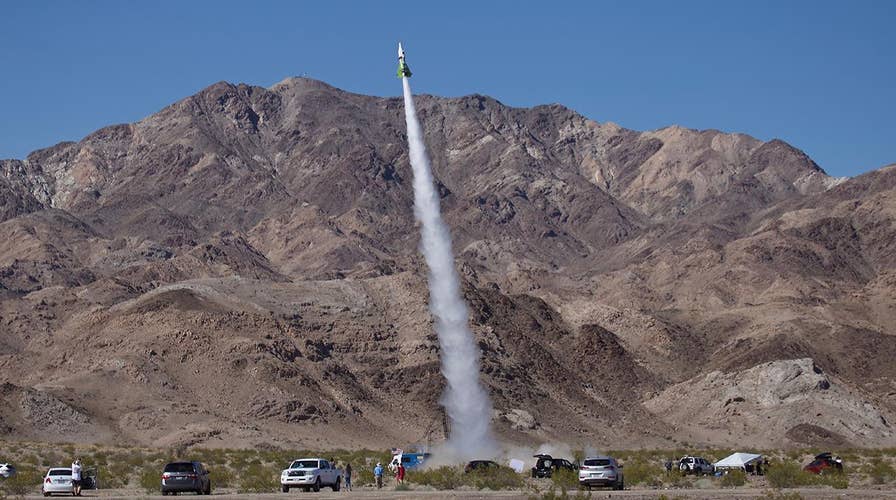 Self-taught rocket-maker shoots himself 1,875 feet into air