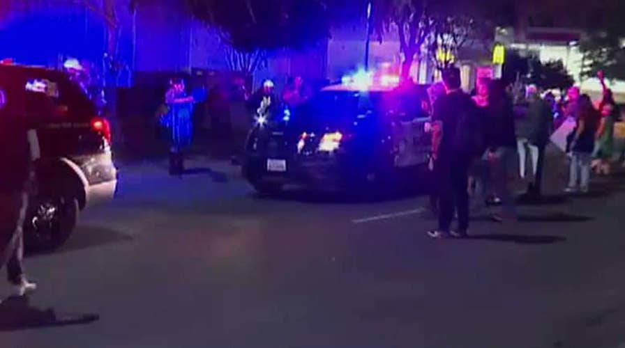 Police cruiser hits protestor during Stephon Clark vigil