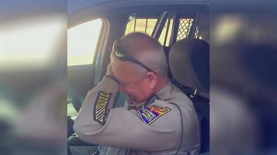 Arizona Trooper's emotional farewell