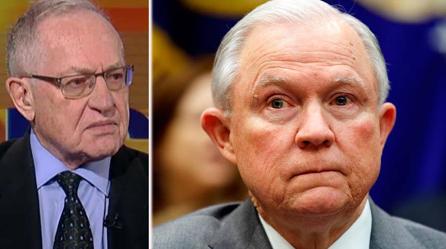 Alan Dershowitz: Sessions handling DOJ probe the right way