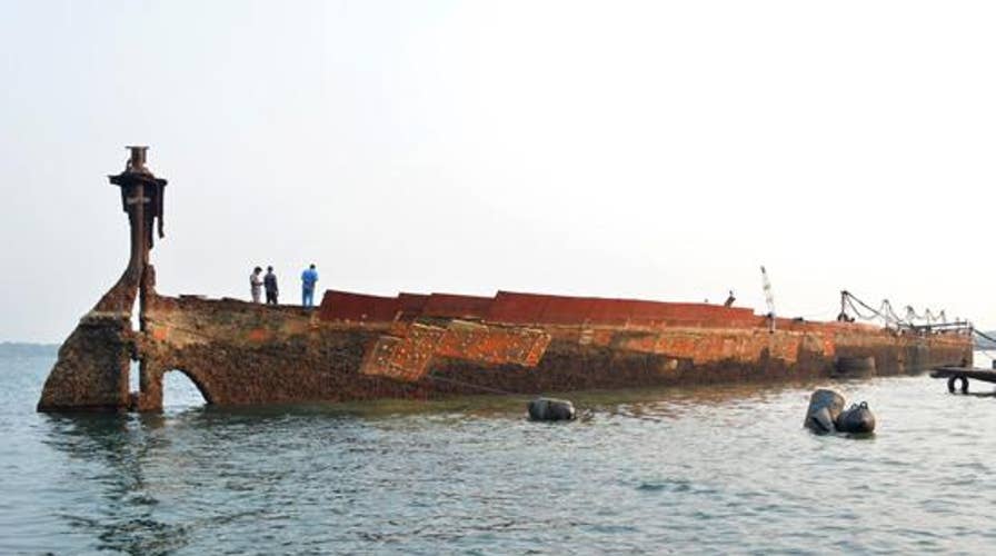 WWII shipwreck, SS Sagaing, resurfaced