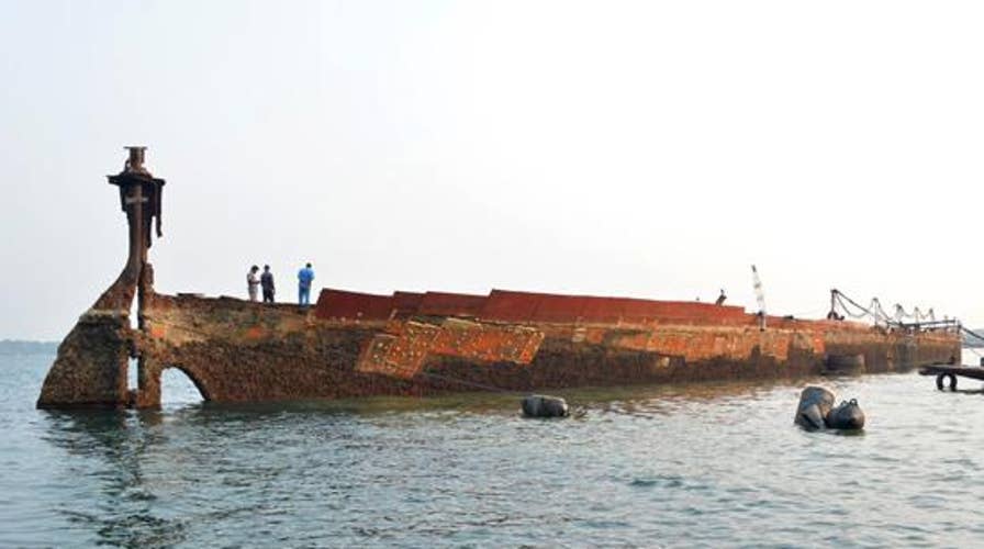 WWII shipwreck, SS Sagaing, resurfaced