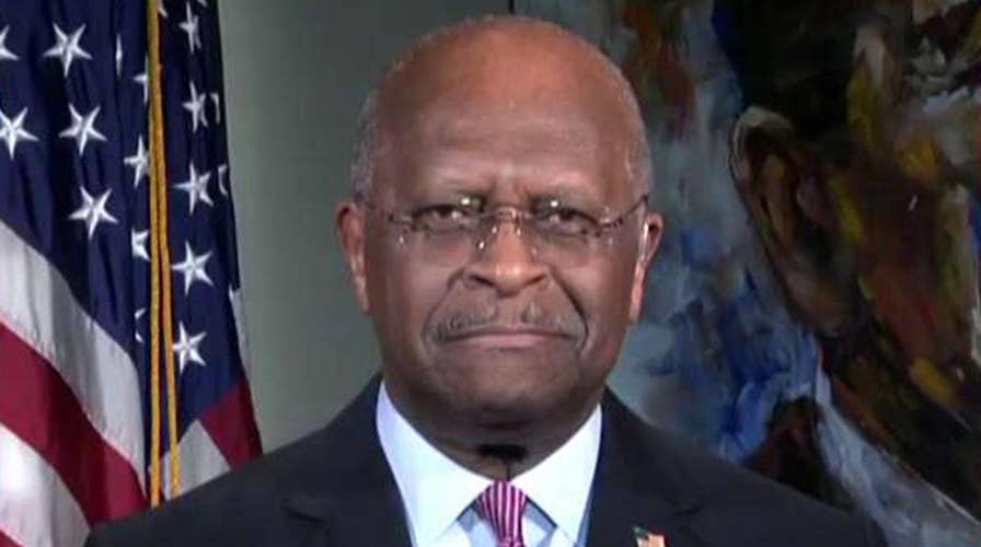 Herman Cain on Trump's feud with Amazon, stock selloffs