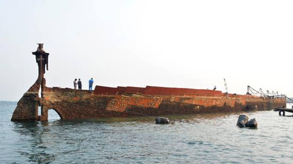 Huge World War Ii Shipwreck Raised From The Depths In Massive Salvage Operation Fox News