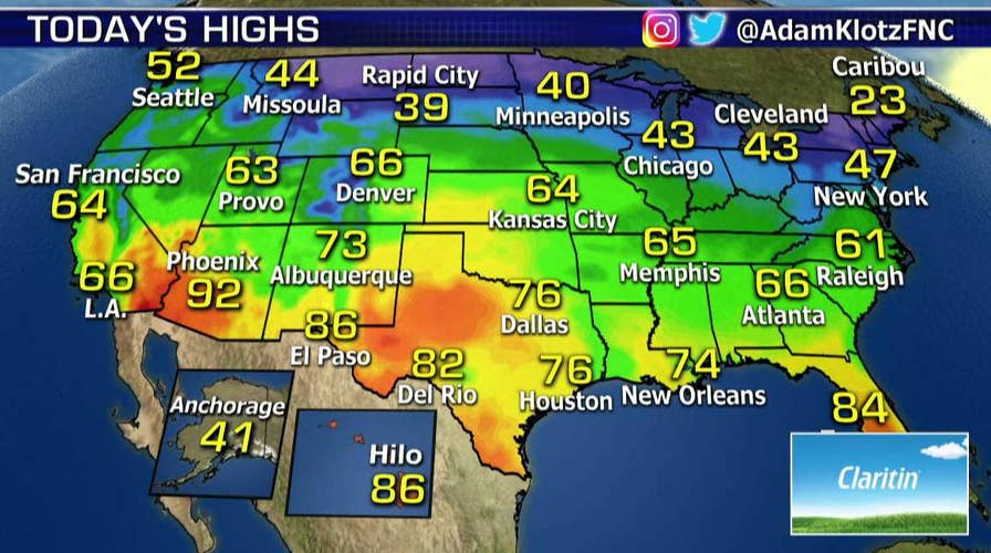 National forecast for Thursday, April 5
