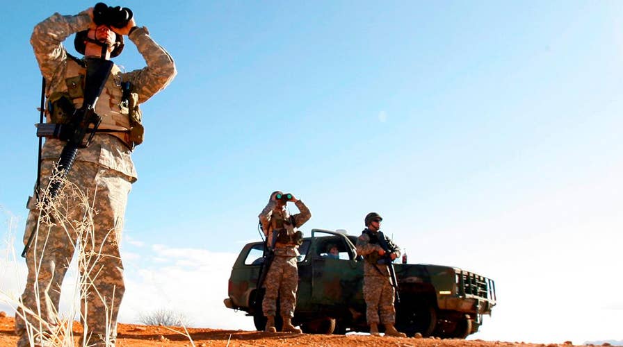 National Guard troops deployed overnight to US-Mexico border