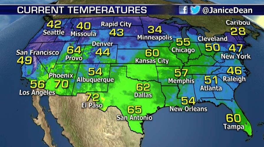National forecast for Thursday, April 12