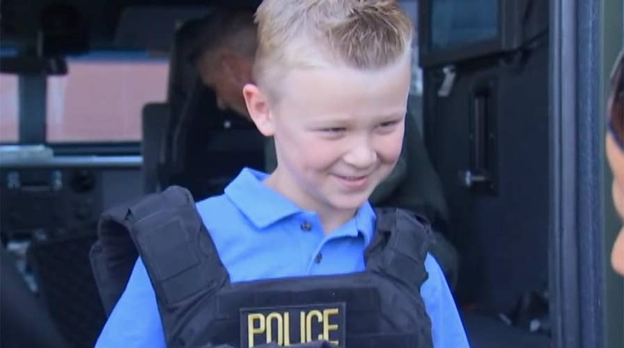 Boy's lemonade stand raises money for fallen police officers