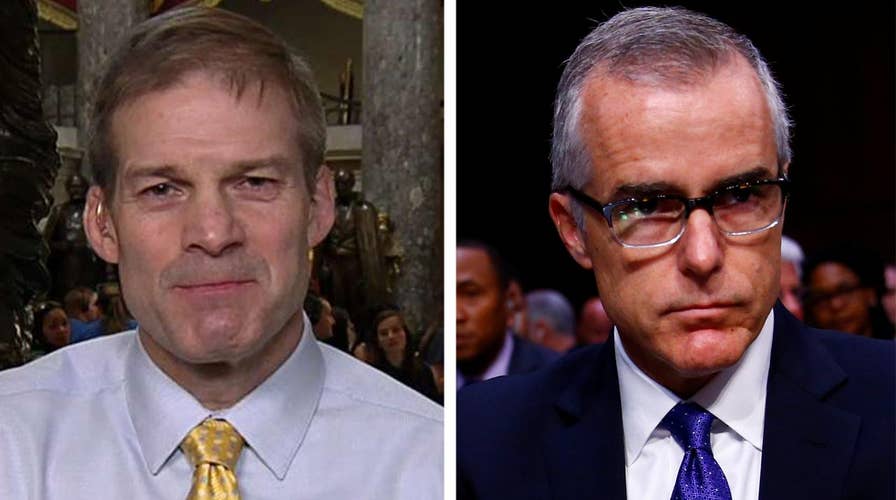 Rep. Jordan: McCabe IG report perfect proof of 'the swamp'