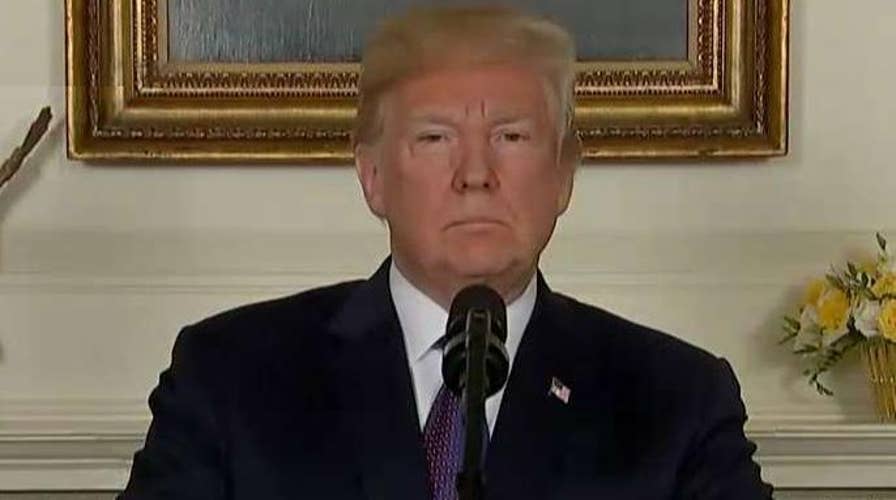 President Trump announces US strikes on Syria