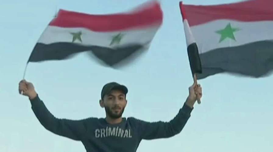 Assad supporters protest following US missile strike