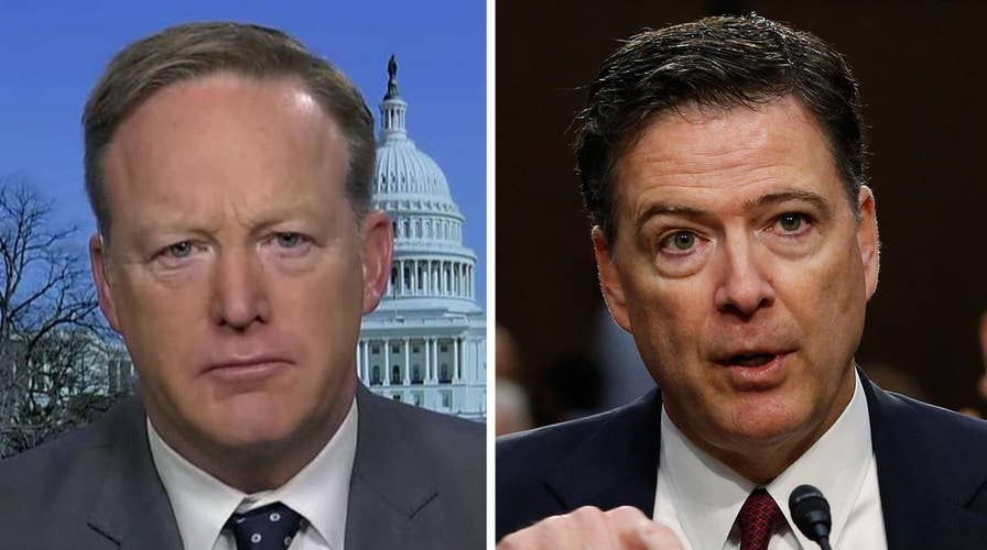 Sean Spicer challenges James Comey's account of meeting
