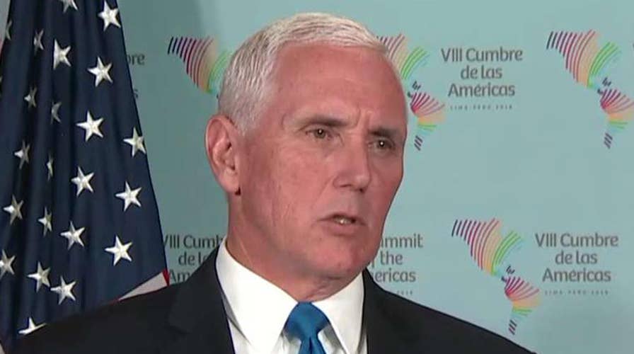Pence: Syria knows it will pay if chemical weapons are used