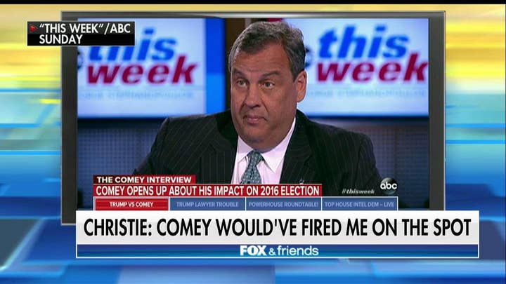 Christie: Comey 'Would Have Fired Me on the Spot' If I Did What He Did