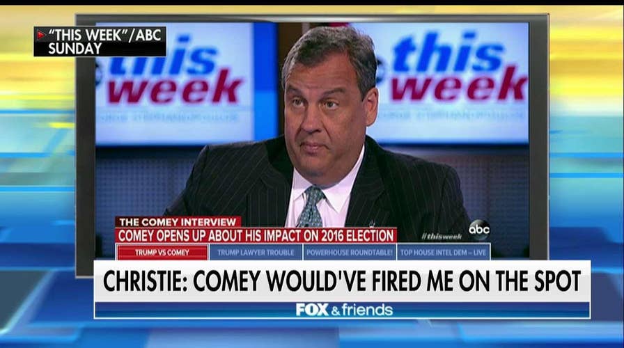 Christie: Comey 'Would Have Fired Me on the Spot' If I Did What He Did