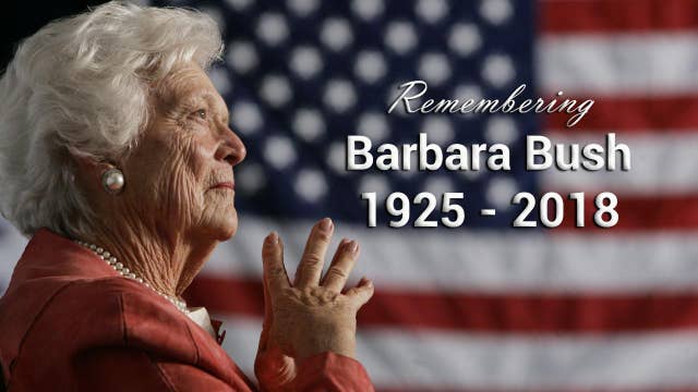 Remembering Former First Lady Barbara Bush Latest News Videos Fox News