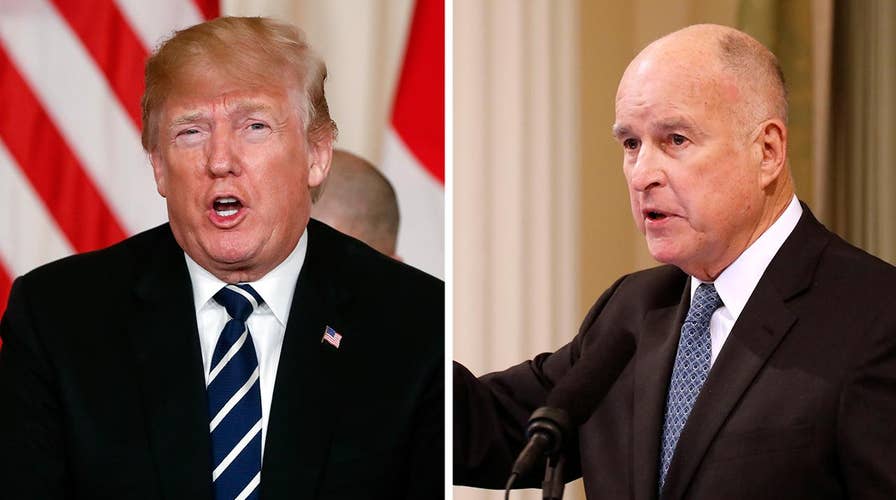 Gov. Brown battles President Trump over National Guard role