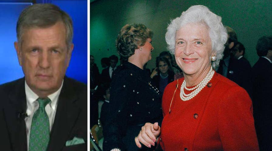 Hume: Barbara Bush was person of 'enormous character'