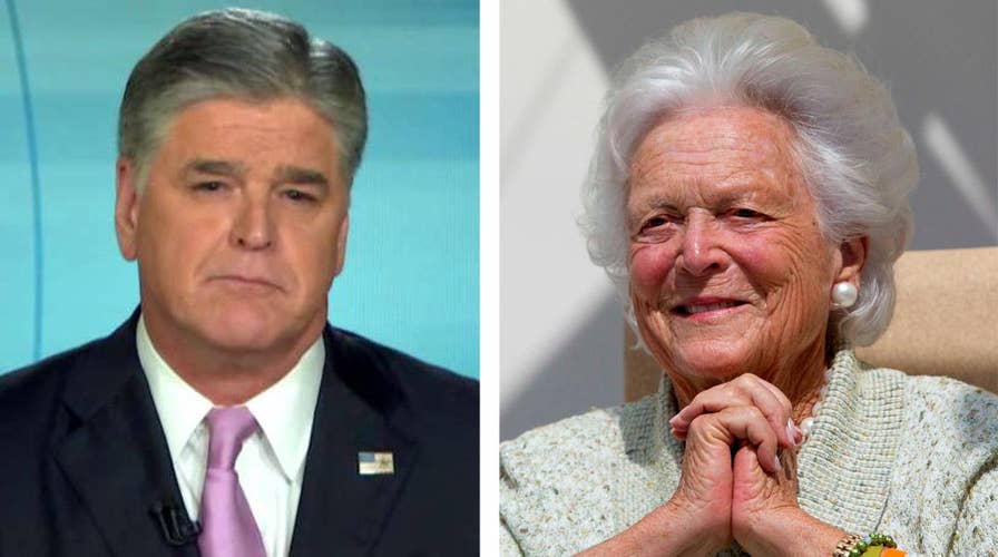 Sean Hannity salutes Barbara Bush