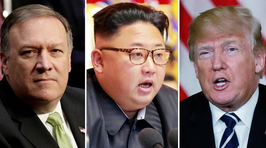 President Trump praises meeting between Kim Jong Un, Pompeo