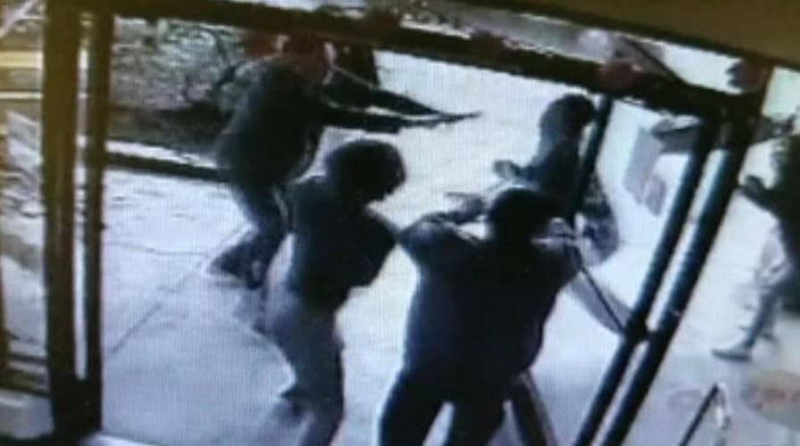 VIOLENT video: Accused shoplifter attacks store owner