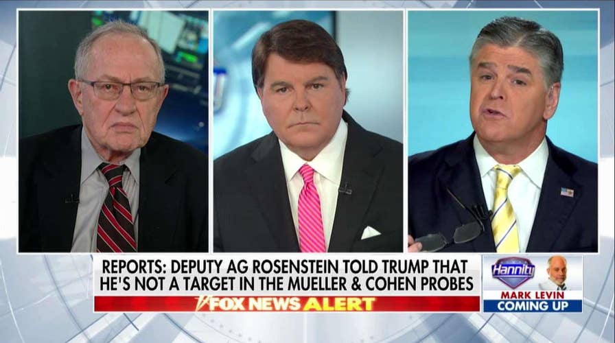 Dershowitz: Trump 'Not Out of the Woods' in New York Probe of Michael Cohen