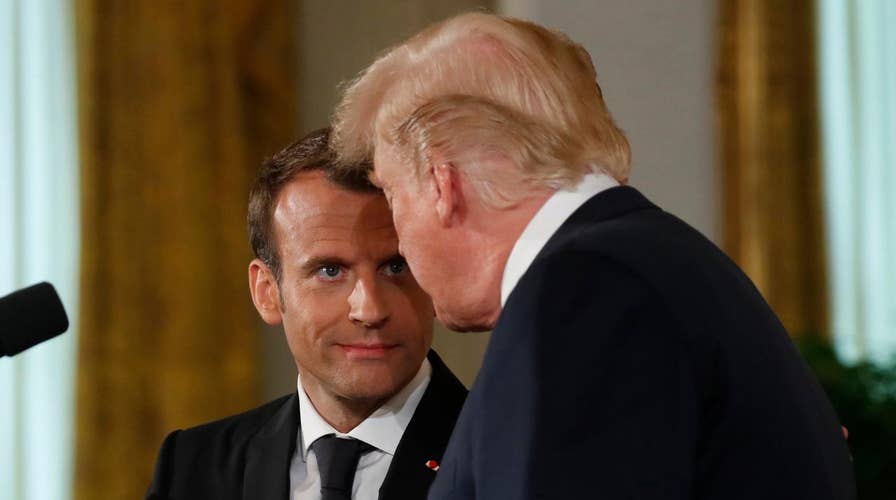 Trump, Macron Share Another Awkward Handshake | Fox News