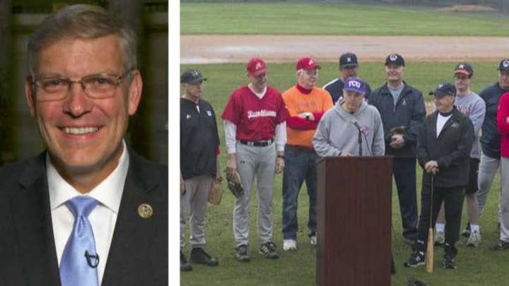 Rep. Loudermilk on emotional start to GOP baseball practice