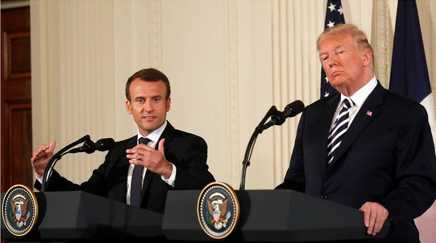 Trump and Macron clash over the Iran deal