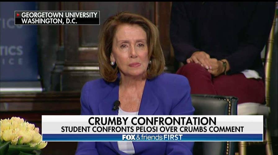 Student Confronts Nancy Pelosi Over 'Crumbs' Comment