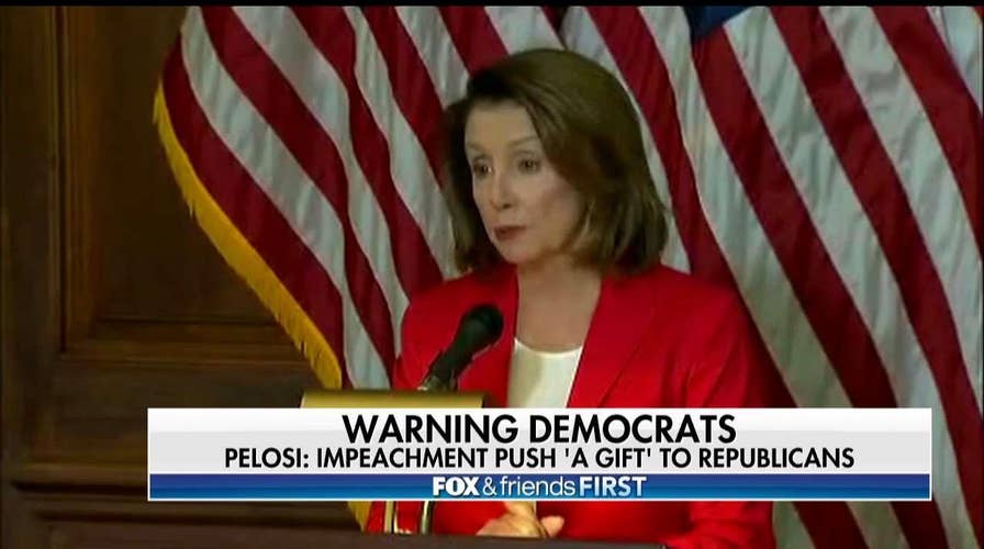 Pelosi Warns Democrats: Trump Impeachment Talk Is a 'Gift' to GOP