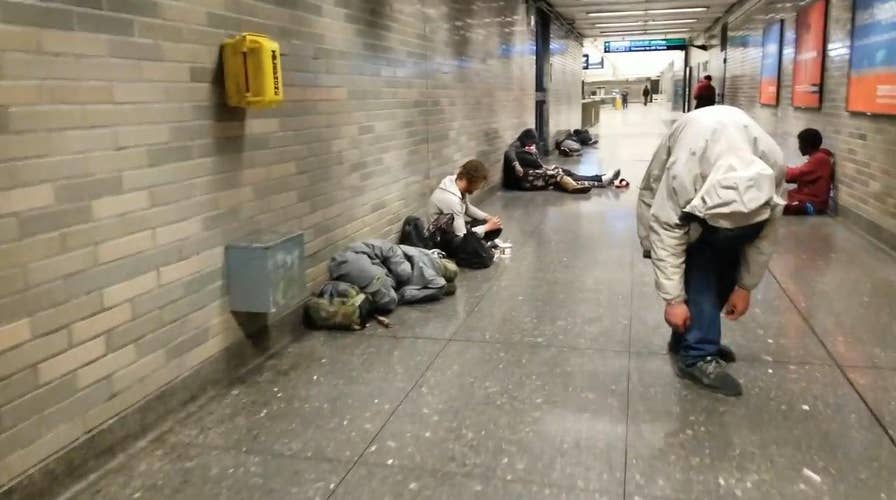 Shocking video: Junkies shoot up in San Francisco station