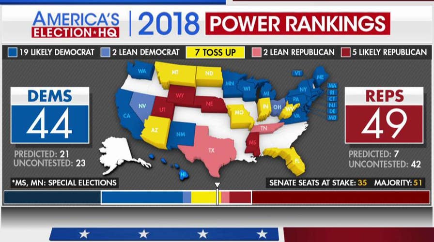 Seven toss up states in battle for Senate control
