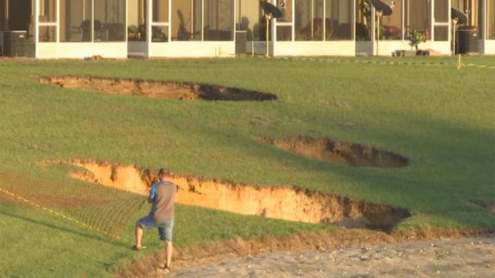 Multiple sinkholes open up, force evacuations in Florida