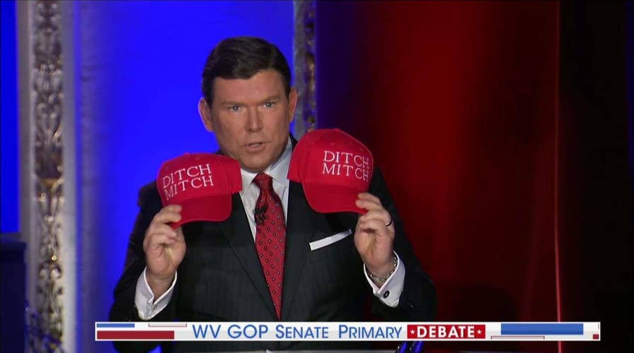 Don Blankenship Brings Ditch Mitch Caps to Debate