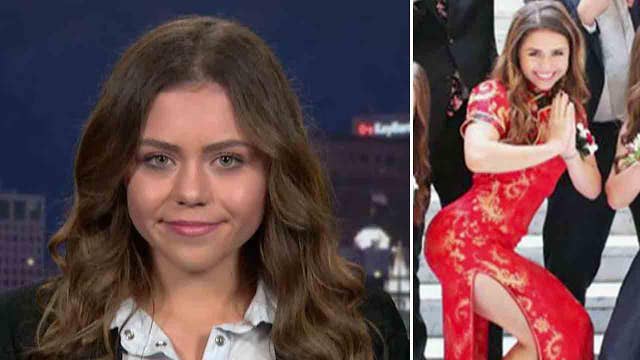 Teen responds to criticism over prom dress and pose