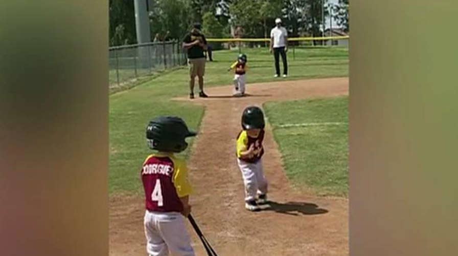 Little boy's slow motion home run trot goes viral
