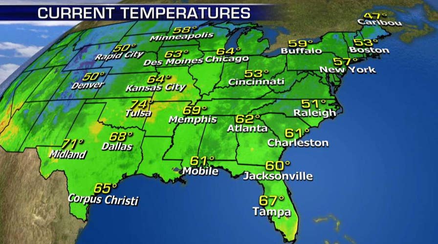 National forecast for Wednesday, May 9