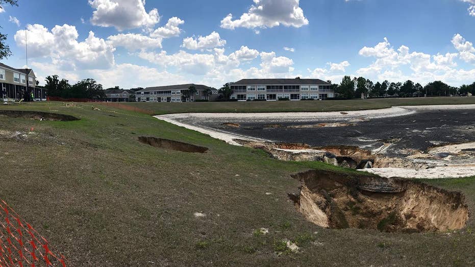 Sinkholes Leave Florida Neighborhood Looking Like Cratered