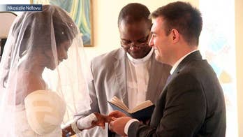 Bride whose arm was bitten off by crocodile gets married days after attack