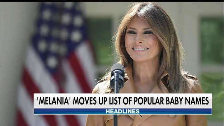 Melania Rises on List of Popular Baby Names