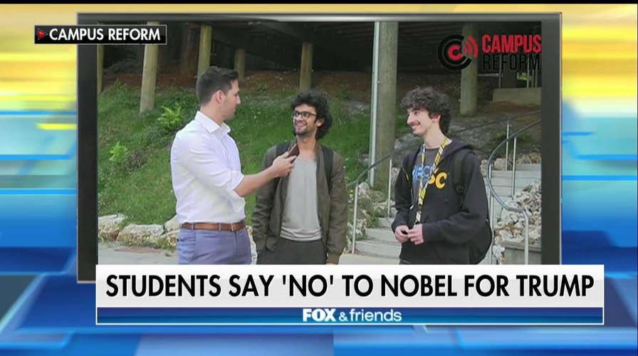 Students Dismiss Idea of Nobel Prize For Trump