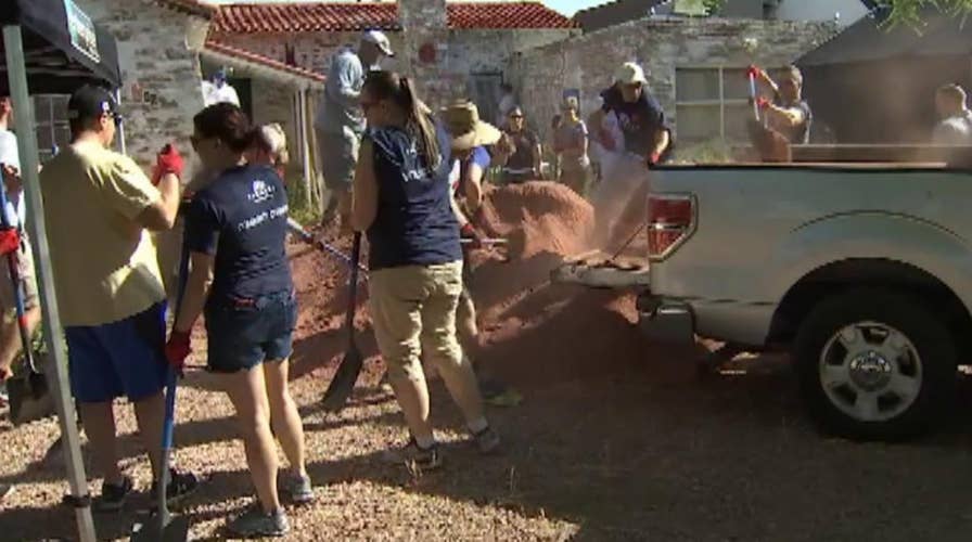 Volunteers help renovate the home of Arizona veteran
