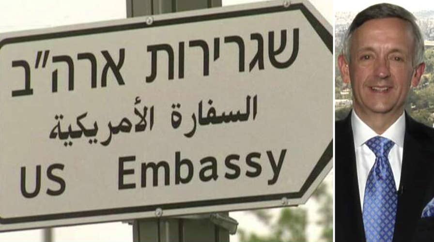 Jeffress leads opening prayer for US embassy in Jerusalem